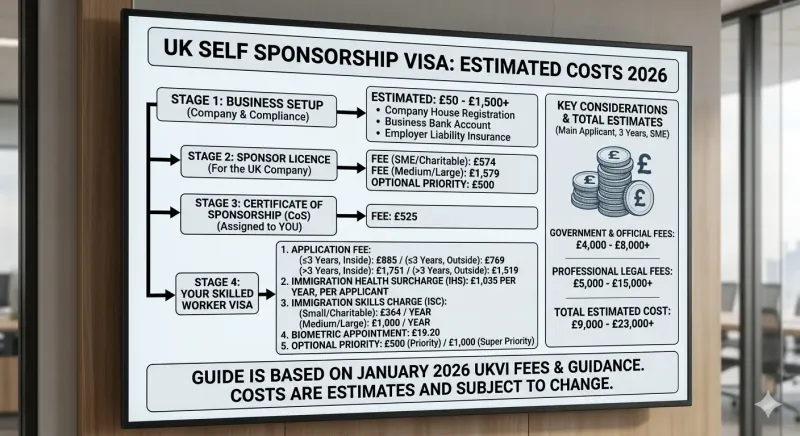 UK Self Sponsorship Visa Cost: Complete Guide for Entrepreneurs